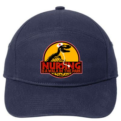 Nursing Is A Walk In The Park Funny 7-Panel Snapback Hat