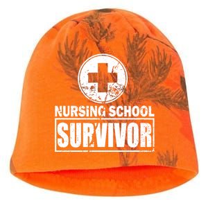 Nursing School Survivor Kati - Camo Knit Beanie