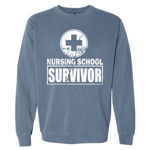 Nursing School Survivor Garment-Dyed Sweatshirt