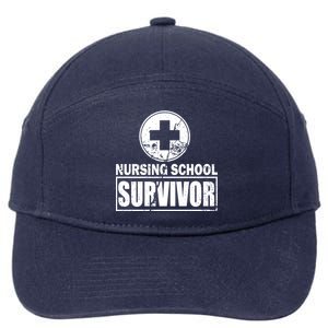 Nursing School Survivor 7-Panel Snapback Hat