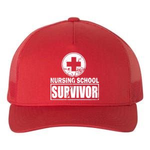 Nursing School Survivor Yupoong Adult 5-Panel Trucker Hat