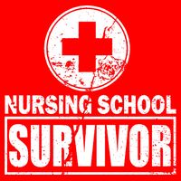 Nursing School Survivor Long Sleeve Shirt