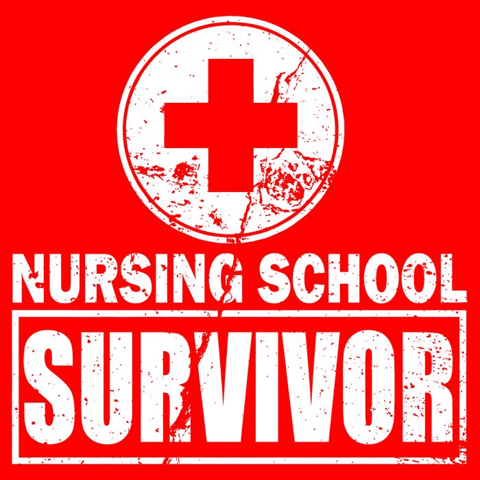 Nursing School Survivor Long Sleeve Shirt