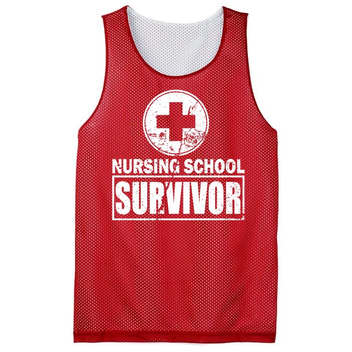 Nursing School Survivor Mesh Reversible Basketball Jersey Tank