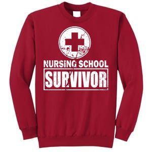 Nursing School Survivor Tall Sweatshirt