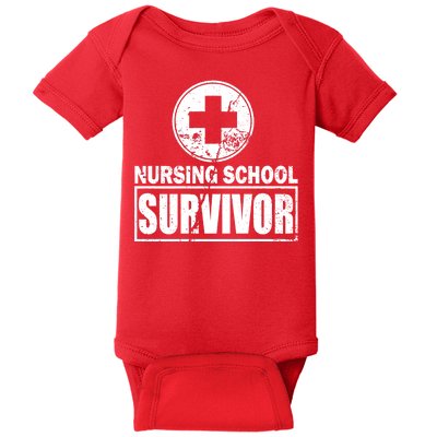 Nursing School Survivor Baby Bodysuit