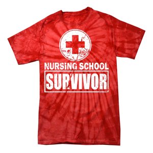 Nursing School Survivor Tie-Dye T-Shirt