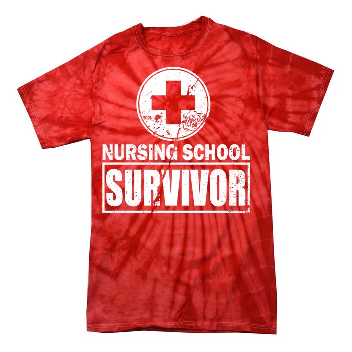 Nursing School Survivor Tie-Dye T-Shirt