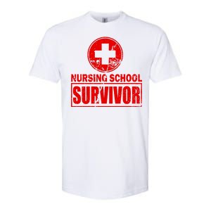 Nursing School Survivor Softstyle CVC T-Shirt