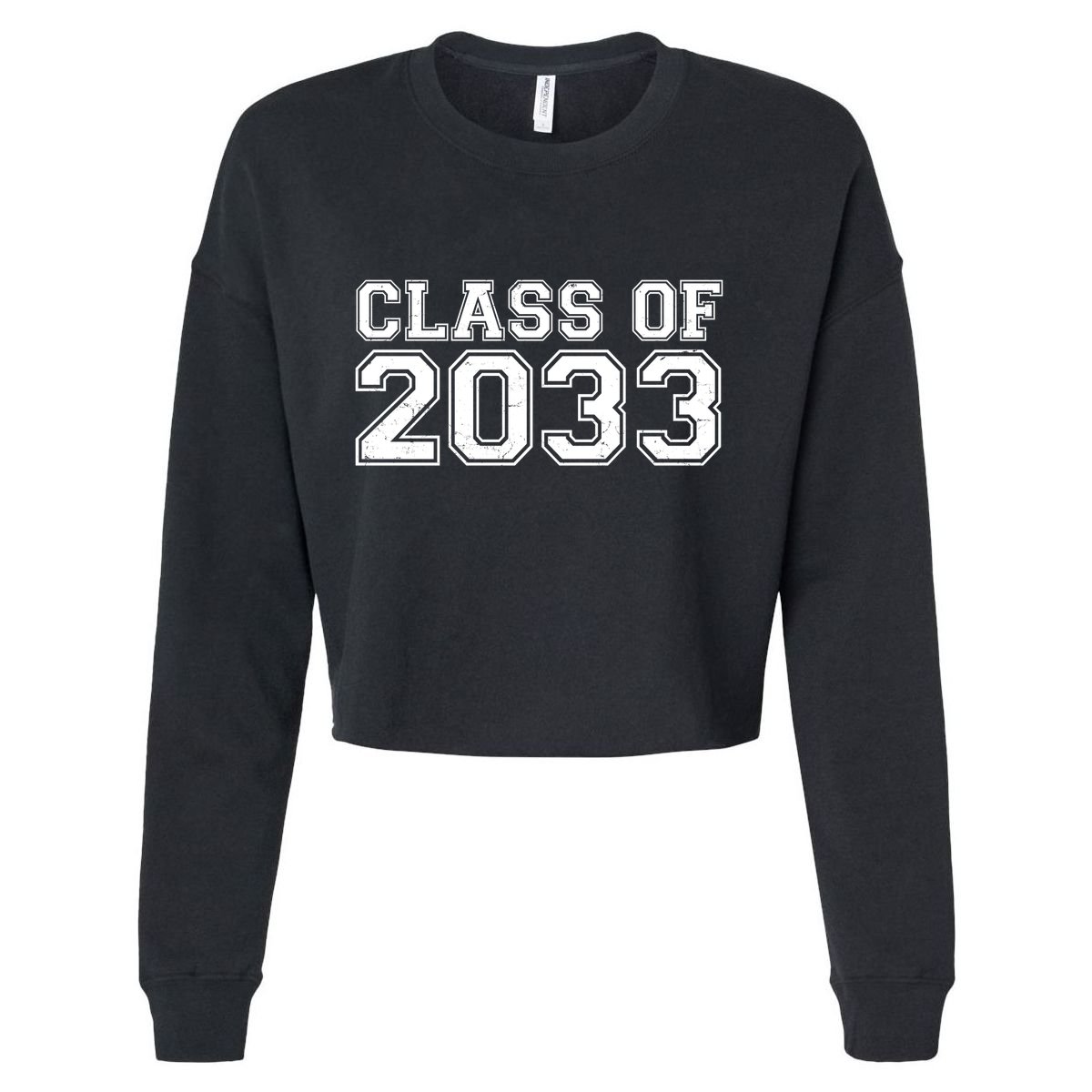 Nurture Class Of 2033 Teacher Students Cropped Pullover Crew