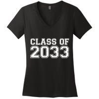 Nurture Class Of 2033 Teacher Students Women's V-Neck T-Shirt