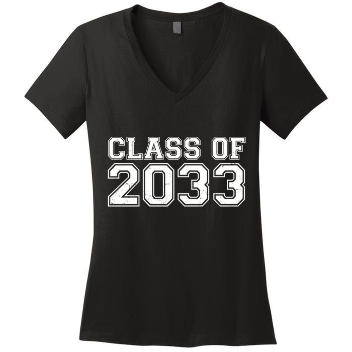 Nurture Class Of 2033 Teacher Students Women's V-Neck T-Shirt