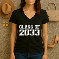 Nurture Class Of 2033 Teacher Students Women's V-Neck T-Shirt