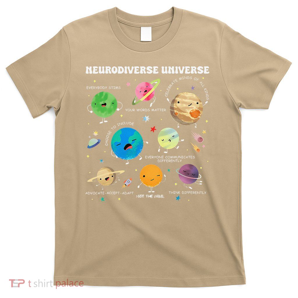 Neurodiverse Universe Space Planet Special Education T-Shirt