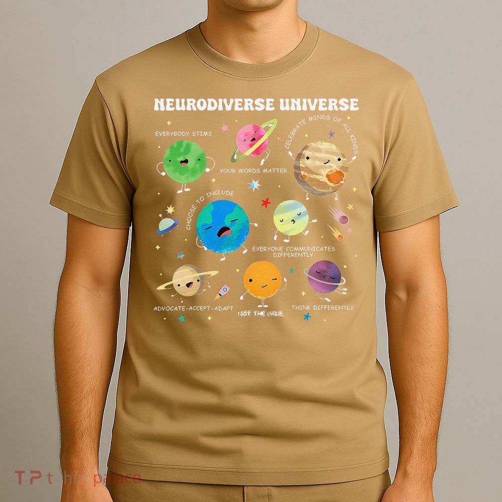 Neurodiverse Universe Space Planet Special Education T-Shirt