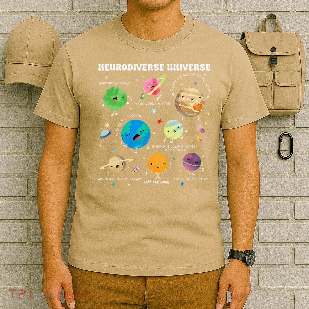 Neurodiverse Universe Space Planet Special Education T-Shirt