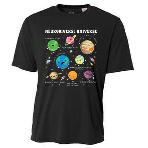 Neurodiverse Universe Space Planet Special Education Teacher Cooling Performance Crew T-Shirt