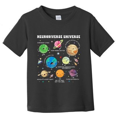 Neurodiverse Universe Space Planet Special Education Teacher Toddler T-Shirt