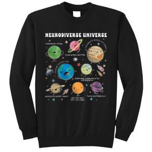 Neurodiverse Universe Space Planet Special Education Teacher Sweatshirt