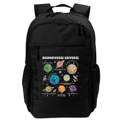 Neurodiverse Universe Space Planet Special Education Teacher Daily Commute Backpack