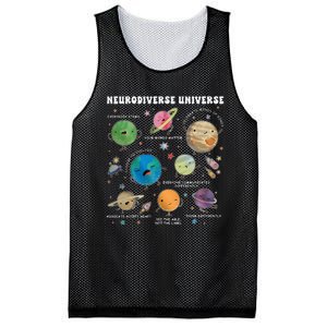 Neurodiverse Universe Space Planet Special Education Teacher Mesh Reversible Basketball Jersey Tank