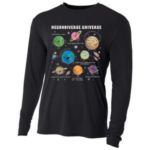 Neurodiverse Universe Space Planet Special Education Teacher Cooling Performance Long Sleeve Crew