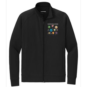 Neurodiverse Universe Space Planet Special Education Teacher Stretch Full-Zip Cadet Jacket