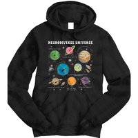 Neurodiverse Universe Space Planet Special Education Teacher Tie Dye Hoodie