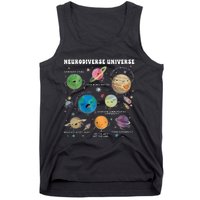 Neurodiverse Universe Space Planet Special Education Teacher Tank Top