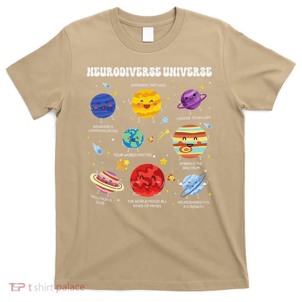 Neurodiverse Universe Space Planet Special Education T-Shirt