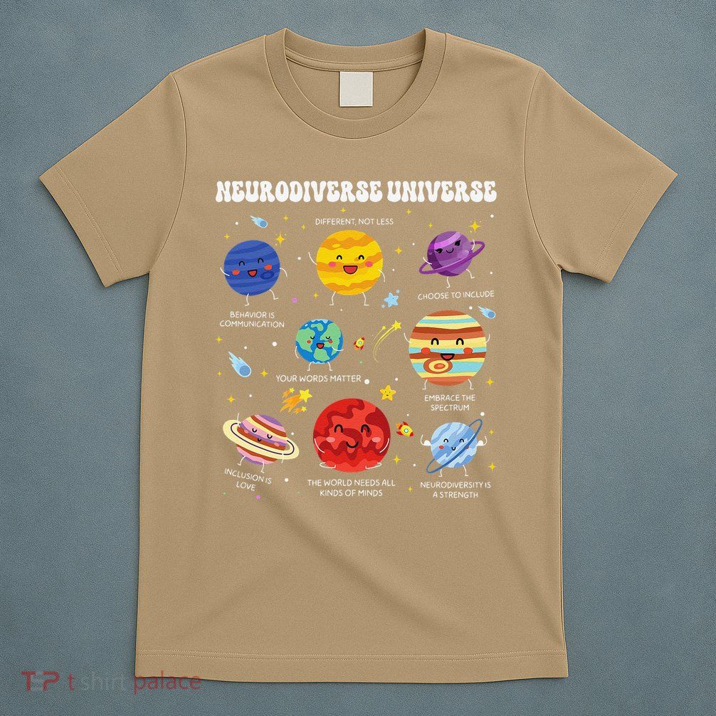 Neurodiverse Universe Space Planet Special Education T-Shirt