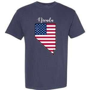 Nevada United States Map Garment-Dyed Heavyweight T-Shirt