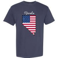 Nevada United States Map Garment-Dyed Heavyweight T-Shirt