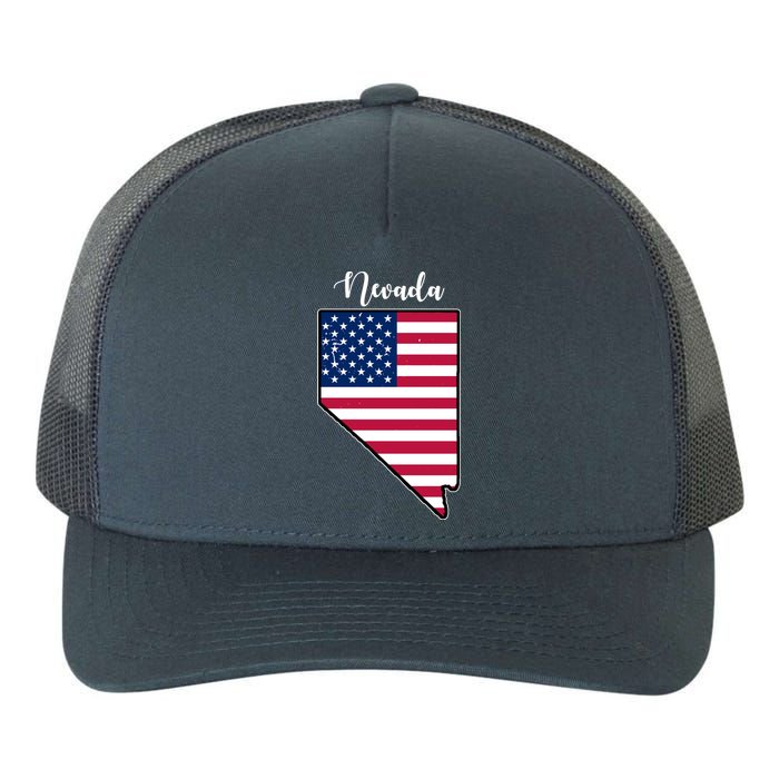 Nevada United States Map Yupoong Adult 5-Panel Trucker Hat