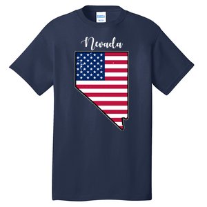 Nevada United States Map Tall T-Shirt