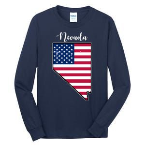 Nevada United States Map Tall Long Sleeve T-Shirt