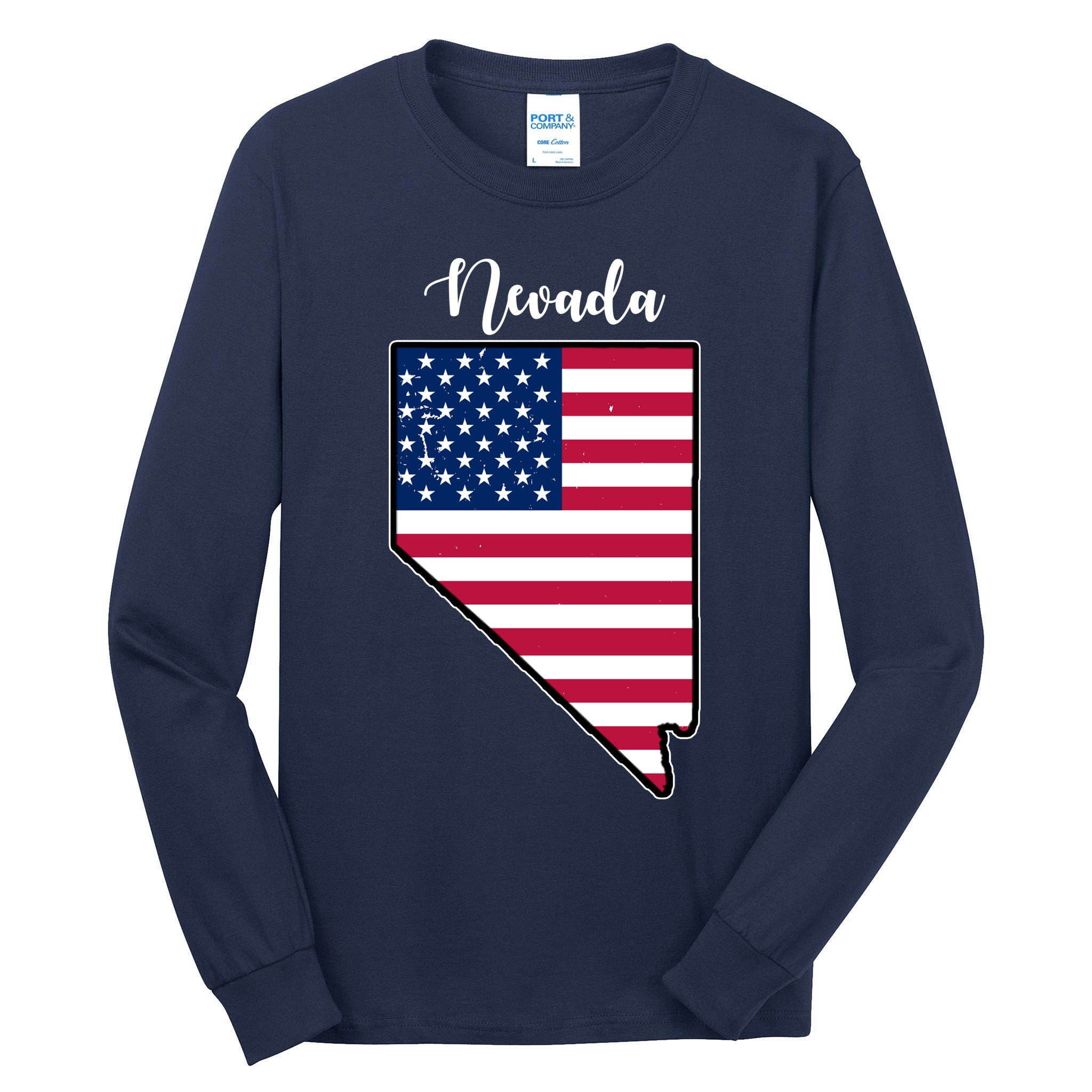 Nevada United States Map Tall Long Sleeve T-Shirt