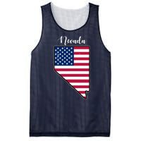 Nevada United States Map Mesh Reversible Basketball Jersey Tank