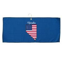 Nevada United States Map Large Microfiber Waffle Golf Towel