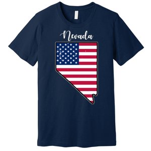 Nevada United States Map Premium T-Shirt