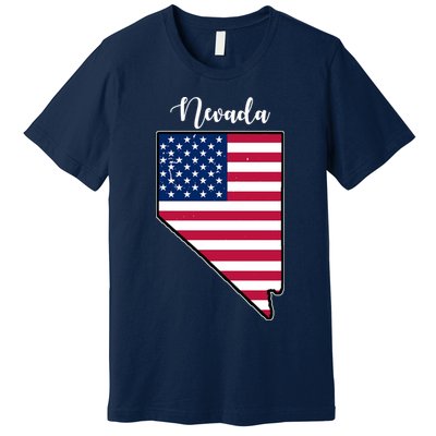 Nevada United States Map Premium T-Shirt
