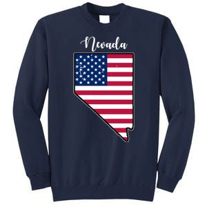 Nevada United States Map Tall Sweatshirt