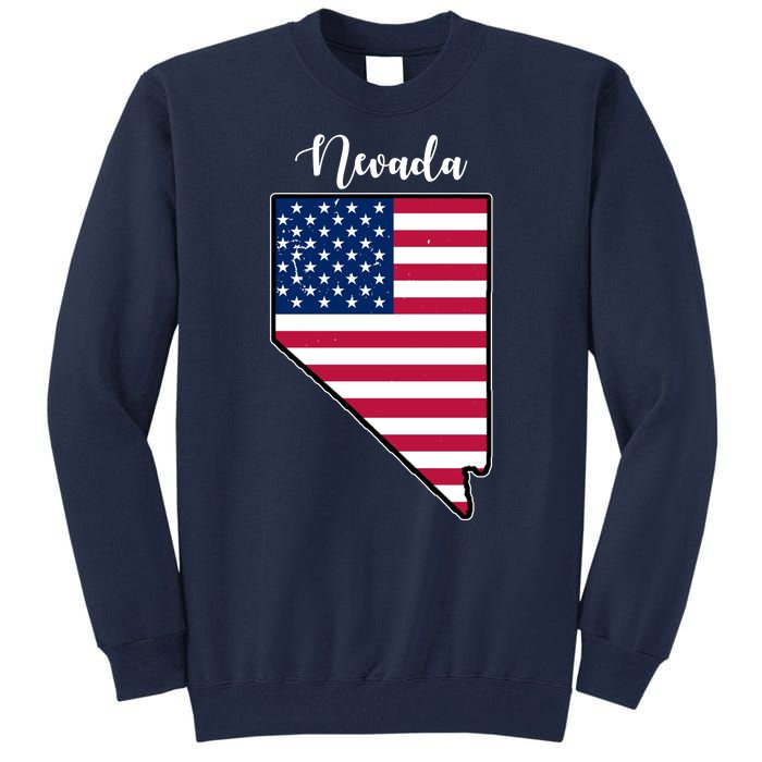 Nevada United States Map Tall Sweatshirt