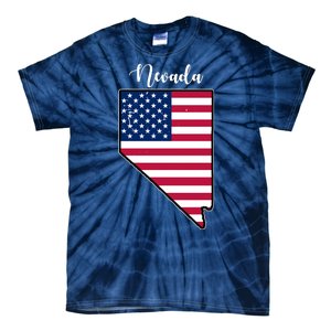 Nevada United States Map Tie-Dye T-Shirt