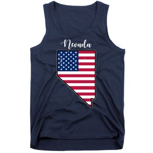 Nevada United States Map Tank Top