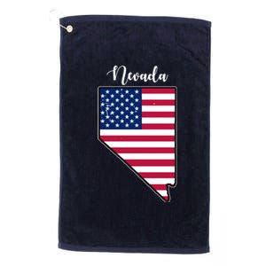 Nevada United States Map Platinum Collection Golf Towel