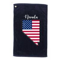 Nevada United States Map Platinum Collection Golf Towel