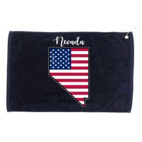 Nevada United States Map Grommeted Golf Towel