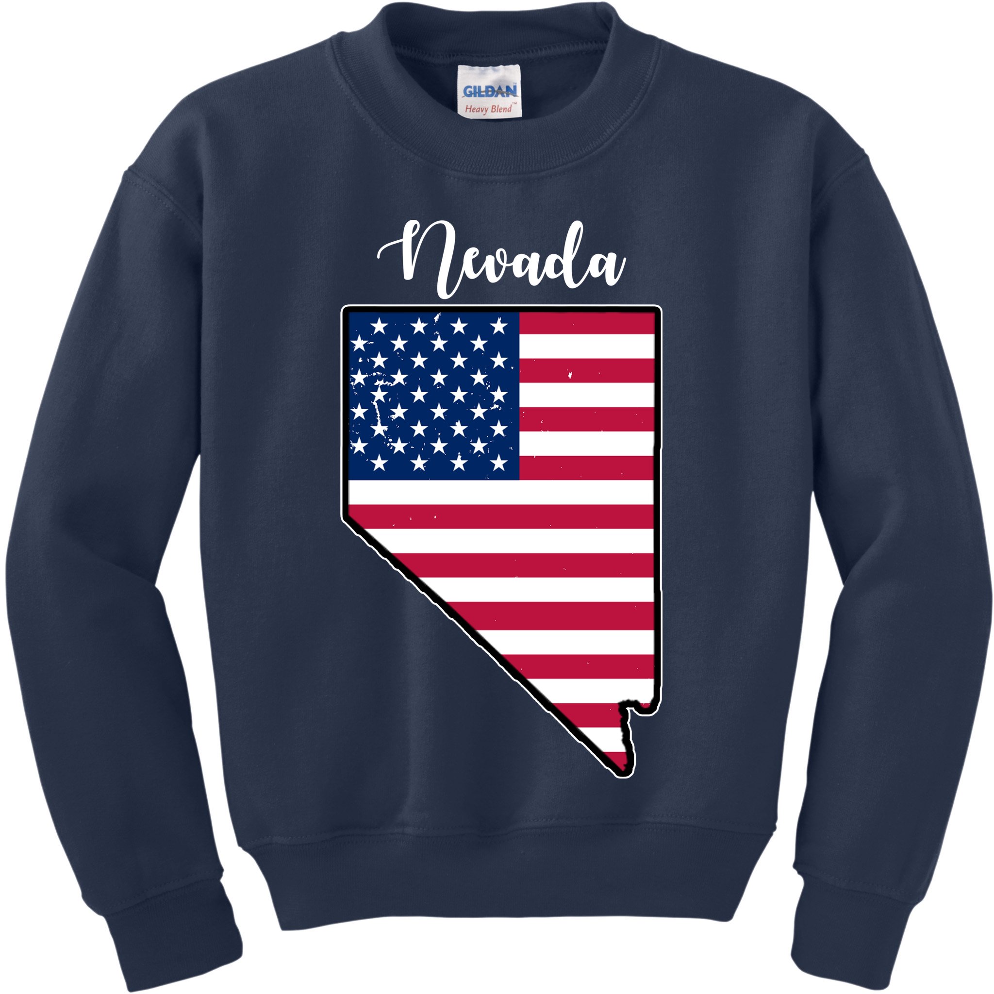 Nevada United States Map Kids Sweatshirt