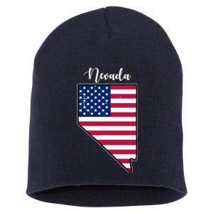 Nevada United States Map Short Acrylic Beanie